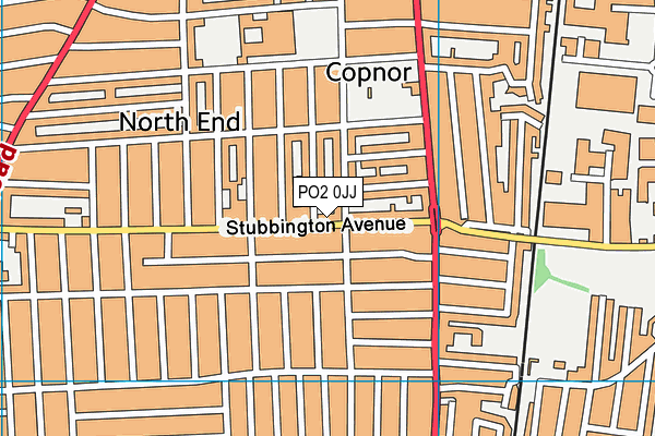 PO2 0JJ map - OS VectorMap District (Ordnance Survey)