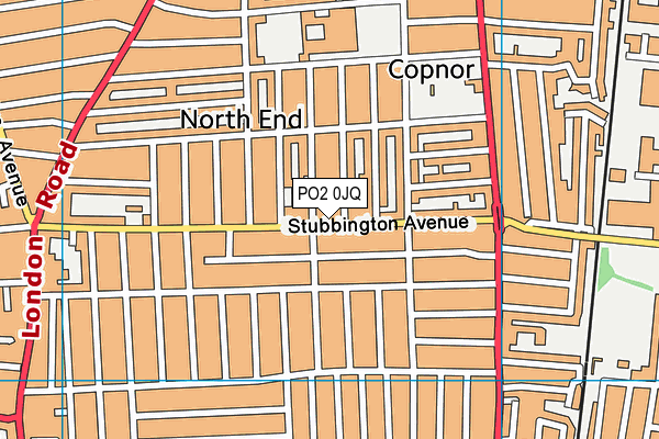 PO2 0JQ map - OS VectorMap District (Ordnance Survey)