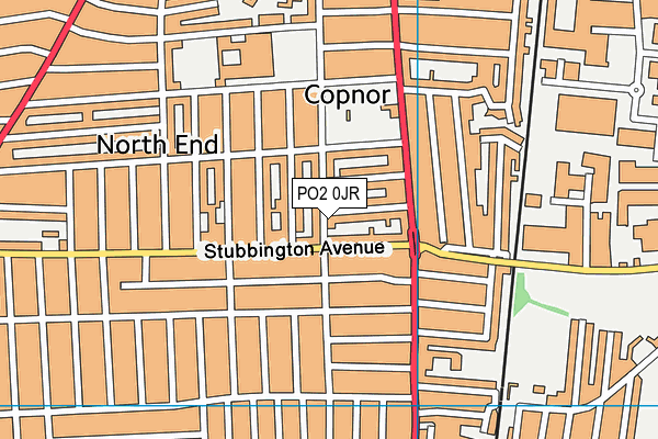 PO2 0JR map - OS VectorMap District (Ordnance Survey)