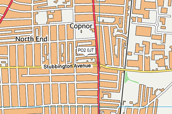 PO2 0JT map - OS VectorMap District (Ordnance Survey)