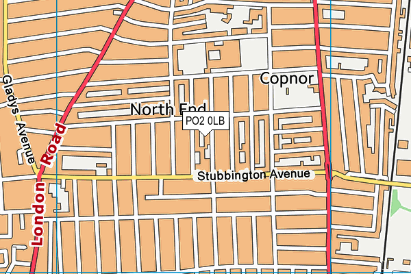 PO2 0LB map - OS VectorMap District (Ordnance Survey)