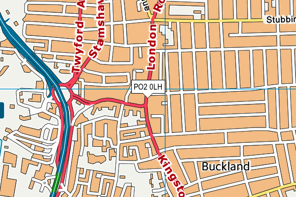 PO2 0LH map - OS VectorMap District (Ordnance Survey)