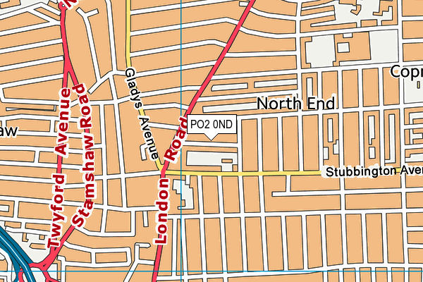 PO2 0ND map - OS VectorMap District (Ordnance Survey)