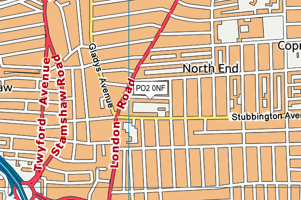 PO2 0NF map - OS VectorMap District (Ordnance Survey)