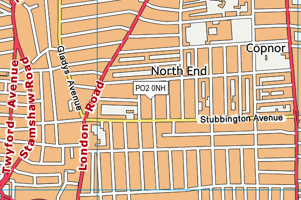 PO2 0NH map - OS VectorMap District (Ordnance Survey)