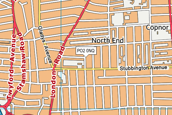 PO2 0NQ map - OS VectorMap District (Ordnance Survey)