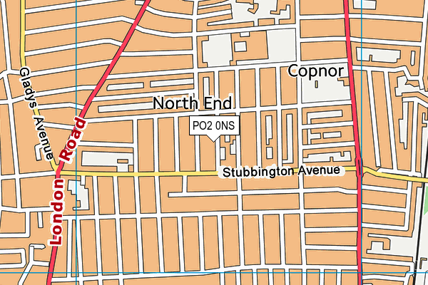 PO2 0NS map - OS VectorMap District (Ordnance Survey)