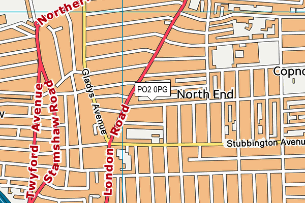 PO2 0PG map - OS VectorMap District (Ordnance Survey)