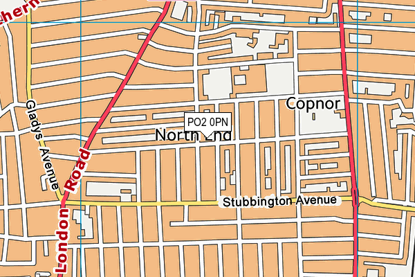 PO2 0PN map - OS VectorMap District (Ordnance Survey)
