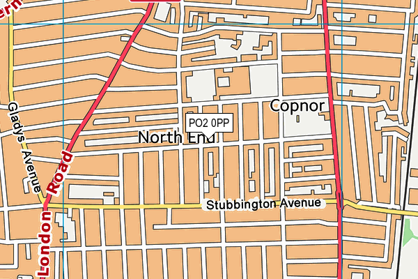 PO2 0PP map - OS VectorMap District (Ordnance Survey)