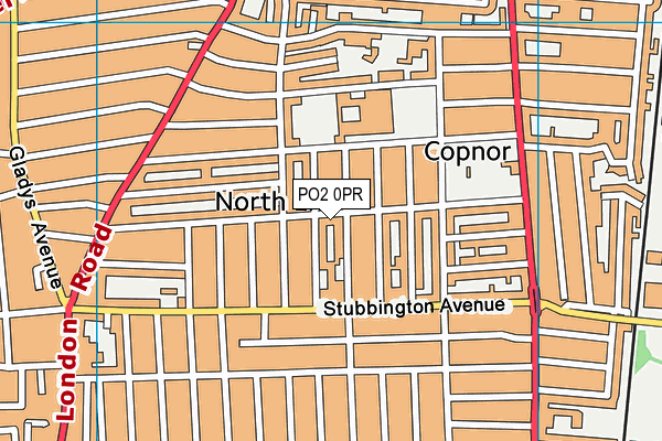 PO2 0PR map - OS VectorMap District (Ordnance Survey)