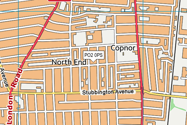 PO2 0PS map - OS VectorMap District (Ordnance Survey)