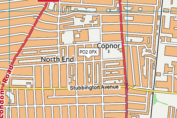 PO2 0PX map - OS VectorMap District (Ordnance Survey)