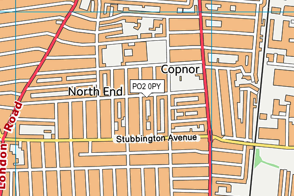 PO2 0PY map - OS VectorMap District (Ordnance Survey)