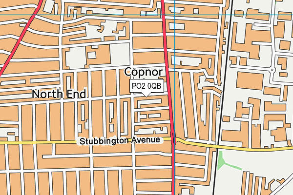 PO2 0QB map - OS VectorMap District (Ordnance Survey)