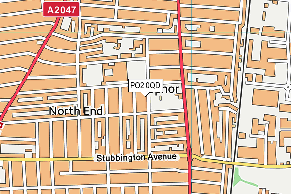 PO2 0QD map - OS VectorMap District (Ordnance Survey)