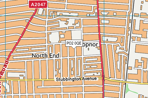 PO2 0QE map - OS VectorMap District (Ordnance Survey)