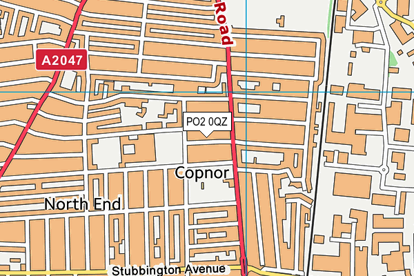 PO2 0QZ map - OS VectorMap District (Ordnance Survey)