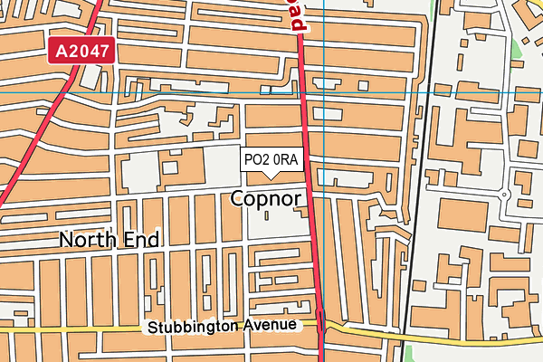 PO2 0RA map - OS VectorMap District (Ordnance Survey)