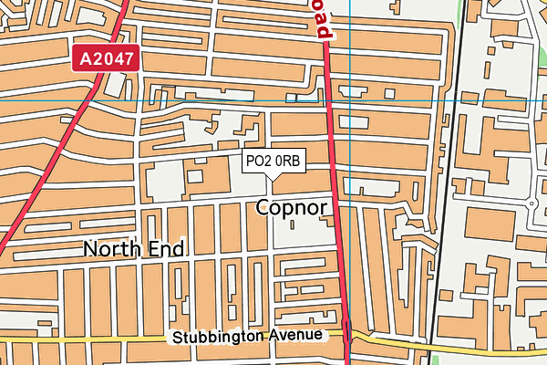 PO2 0RB map - OS VectorMap District (Ordnance Survey)