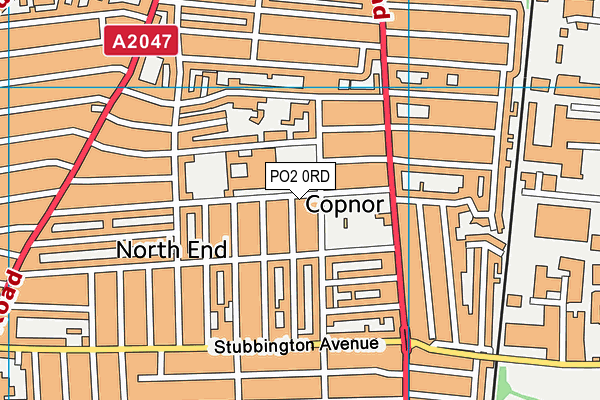 PO2 0RD map - OS VectorMap District (Ordnance Survey)