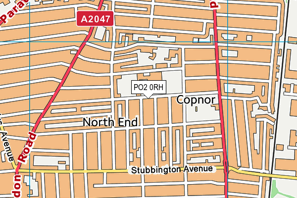 PO2 0RH map - OS VectorMap District (Ordnance Survey)
