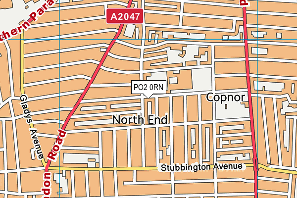 PO2 0RN map - OS VectorMap District (Ordnance Survey)