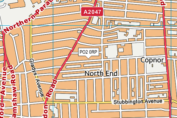 PO2 0RP map - OS VectorMap District (Ordnance Survey)