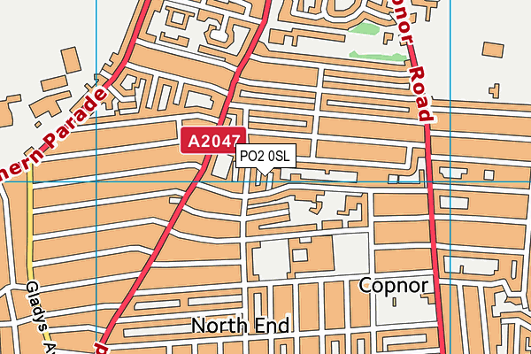 PO2 0SL map - OS VectorMap District (Ordnance Survey)