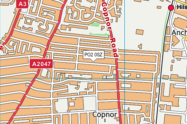 PO2 0SZ map - OS VectorMap District (Ordnance Survey)