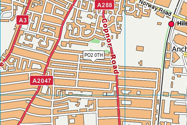 PO2 0TH map - OS VectorMap District (Ordnance Survey)