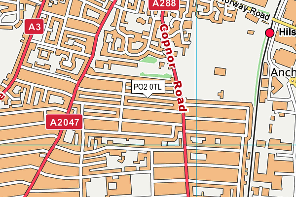 PO2 0TL map - OS VectorMap District (Ordnance Survey)