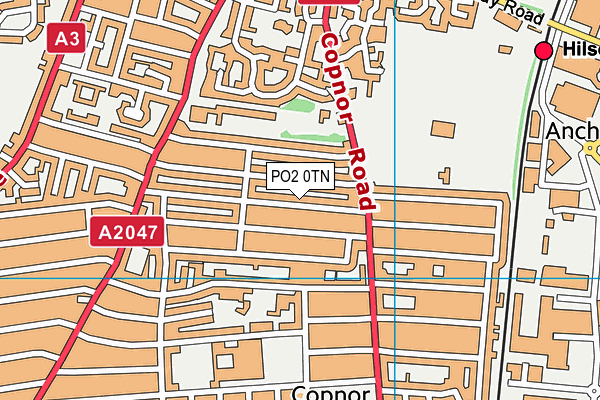 PO2 0TN map - OS VectorMap District (Ordnance Survey)