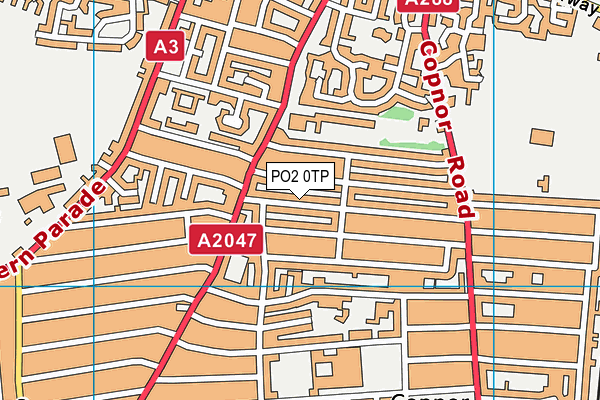 PO2 0TP map - OS VectorMap District (Ordnance Survey)