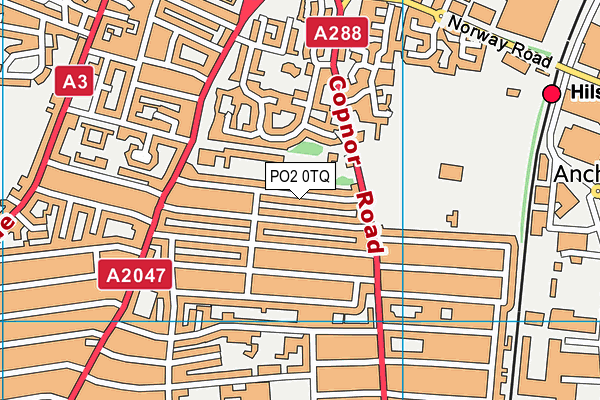 PO2 0TQ map - OS VectorMap District (Ordnance Survey)