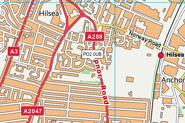 PO2 0UB map - OS VectorMap District (Ordnance Survey)