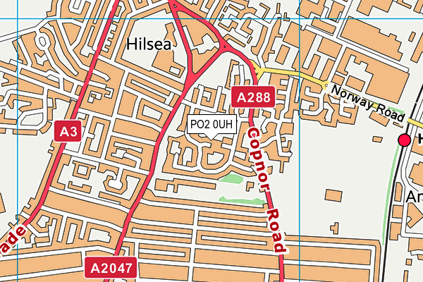 PO2 0UH map - OS VectorMap District (Ordnance Survey)