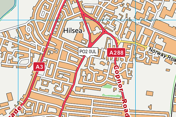 PO2 0UL map - OS VectorMap District (Ordnance Survey)