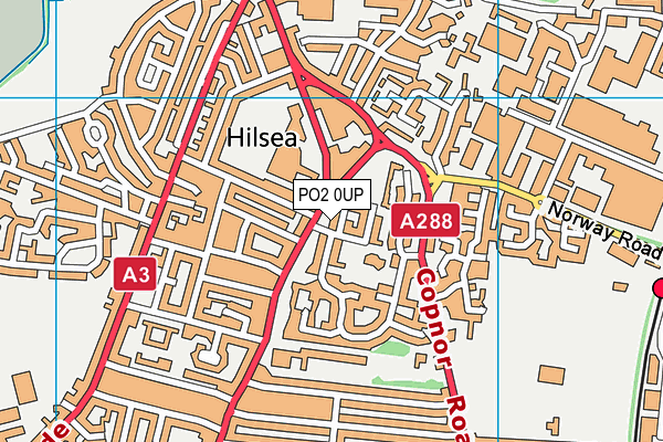 PO2 0UP map - OS VectorMap District (Ordnance Survey)