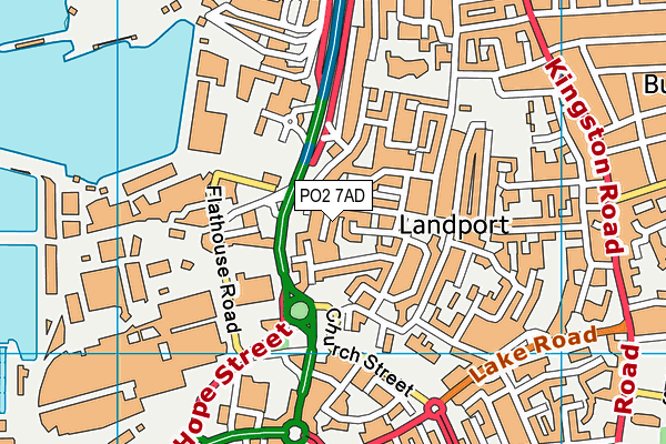 PO2 7AD map - OS VectorMap District (Ordnance Survey)