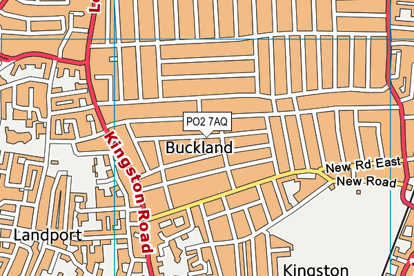 PO2 7AQ map - OS VectorMap District (Ordnance Survey)