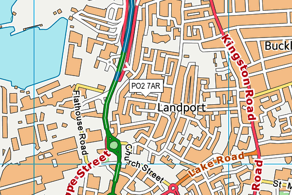 PO2 7AR map - OS VectorMap District (Ordnance Survey)