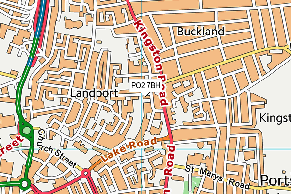 PO2 7BH map - OS VectorMap District (Ordnance Survey)