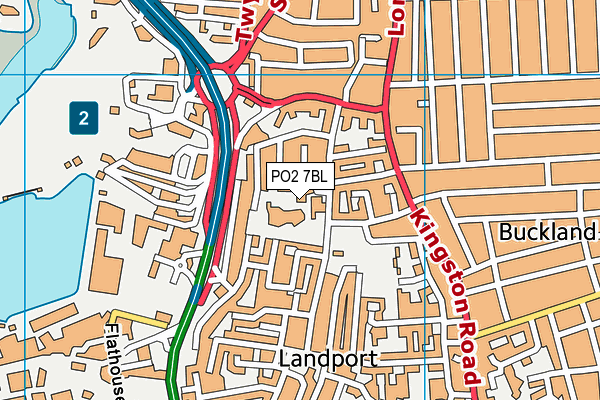 PO2 7BL map - OS VectorMap District (Ordnance Survey)