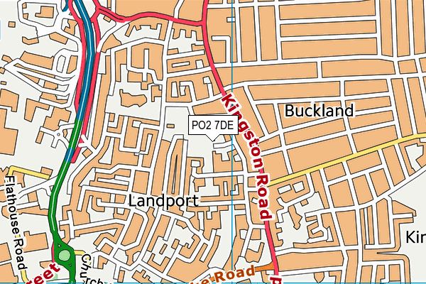 PO2 7DE map - OS VectorMap District (Ordnance Survey)