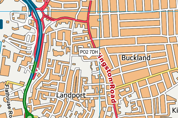 PO2 7DH map - OS VectorMap District (Ordnance Survey)