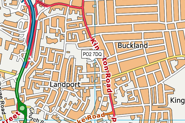 PO2 7DQ map - OS VectorMap District (Ordnance Survey)