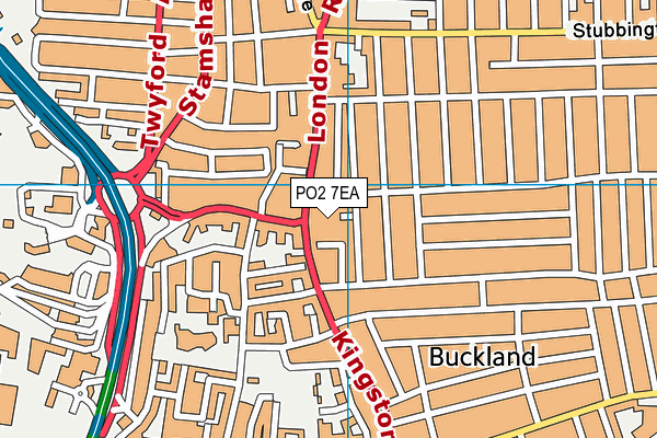 PO2 7EA map - OS VectorMap District (Ordnance Survey)