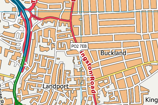 PO2 7EB map - OS VectorMap District (Ordnance Survey)