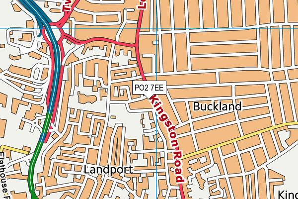 PO2 7EE map - OS VectorMap District (Ordnance Survey)
